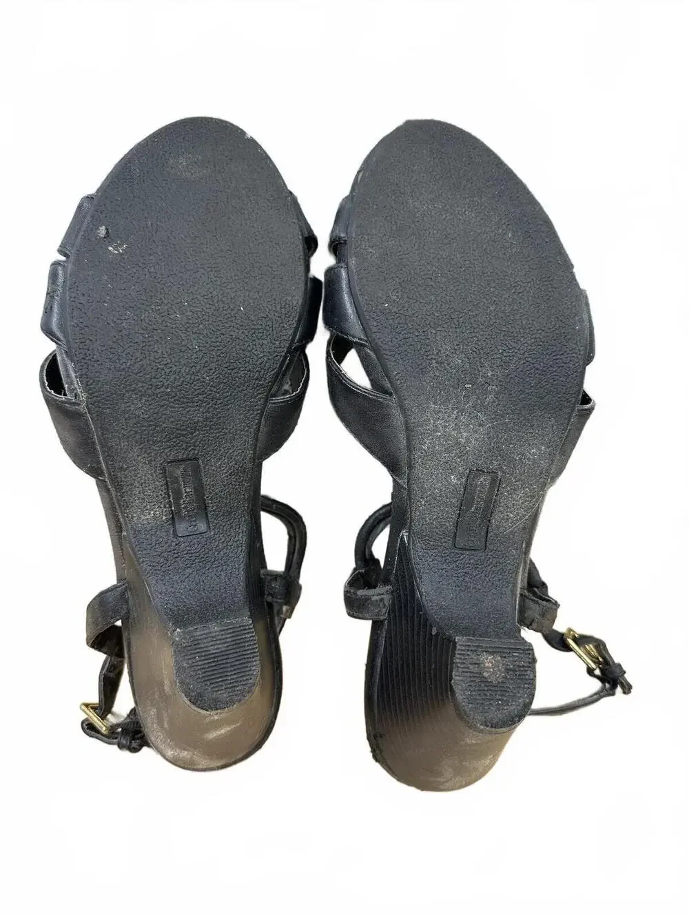 Croft & Barrow Black Strappy Slingback Heels